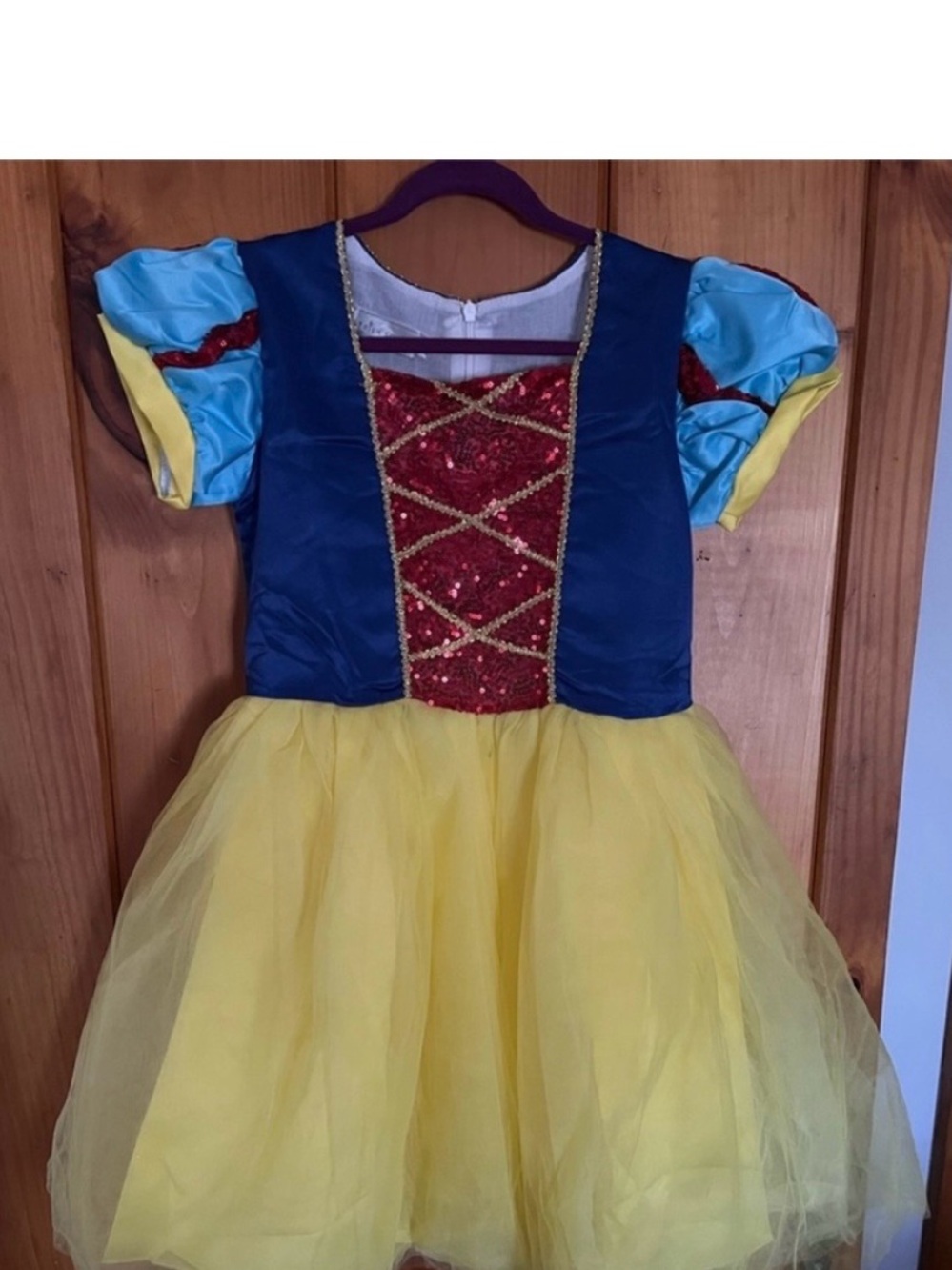 Snow White Yellow & Blue Sparkle Princess Costume for Kids